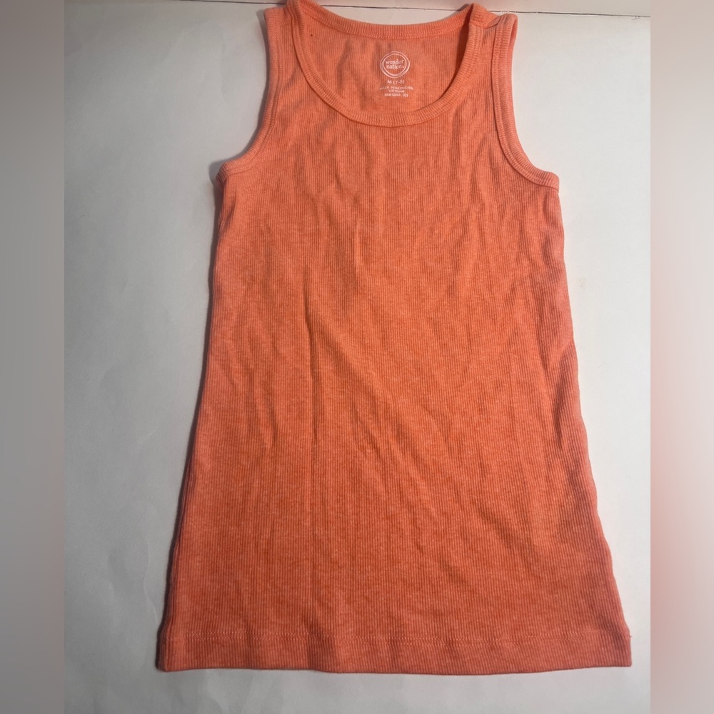Wonder Nation Youth Girls Orange Tank Top Size 7/8